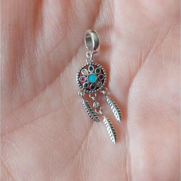 925 Silver Dream Catcher Charm/Pendant - Picture 2 of 8